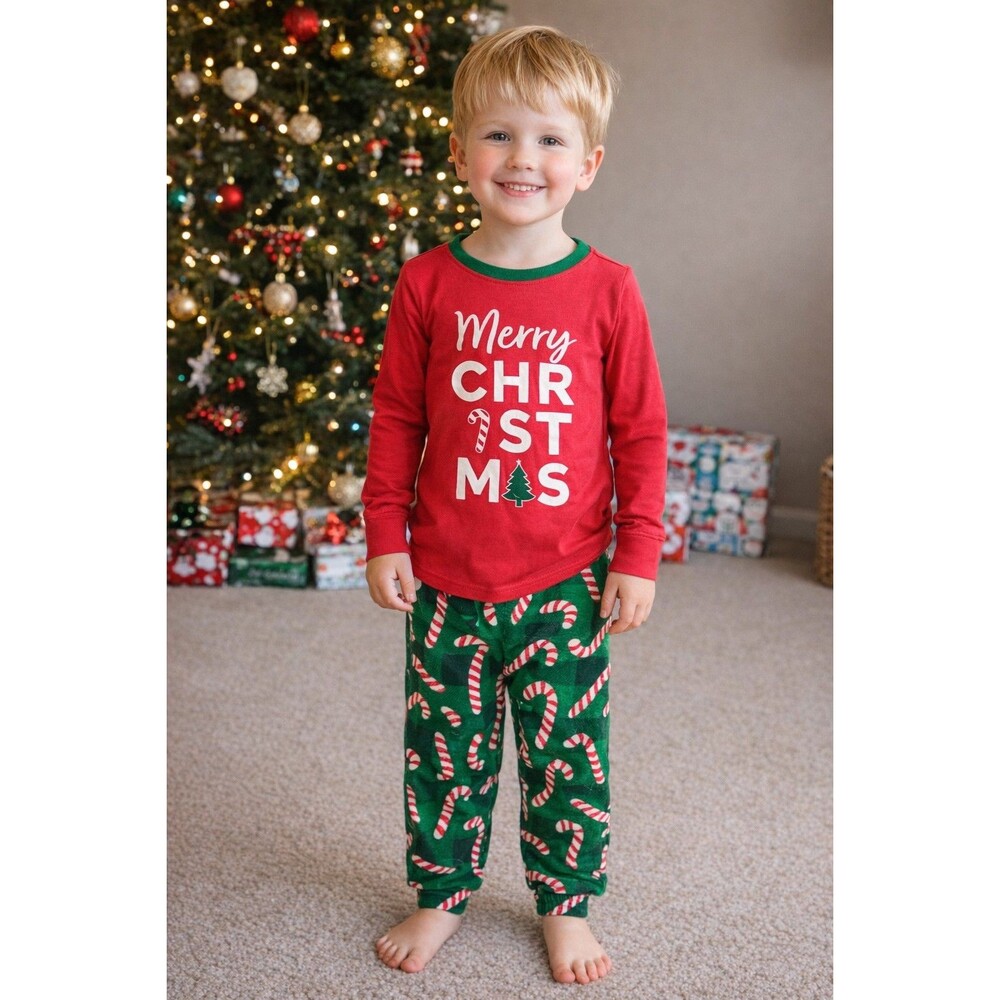 Pajamas 5T PJ Place Christmas sleepwear Set with Trees